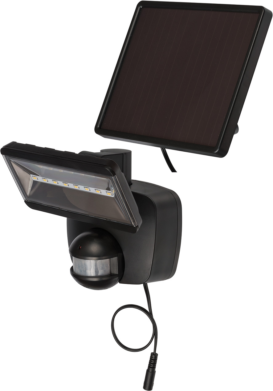 Hoelahoep Kustlijn Zwijgend LED-zonnecelspot SOL 800 IP44 met infrarood bewegingsmelder antraciet |  brennenstuhl®